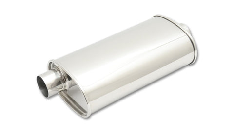 Vibrant StreetPower Oval Muffler Offset-Center (Long Body) Vibrant StreetPower Oval Muffler Offset-Center (Long Body)