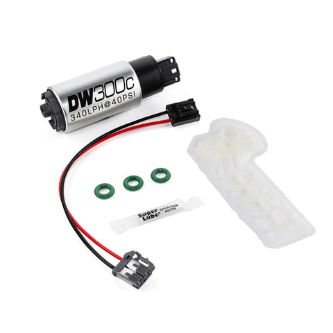 DeatschWerks 340lph DW300C Compact Fuel Pump w/ 02-06 RSX Set Up Kit (w/o Mounting Clips) DeatschWerks 340lph DW300C Compact Fuel Pump w/ 02-06 RSX Set Up Kit (w/o Mounting Clips)