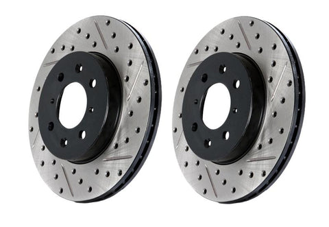 StopTech Drilled & Slotted Front Rotors - Honda StopTech Drilled & Slotted Front Rotors - Honda