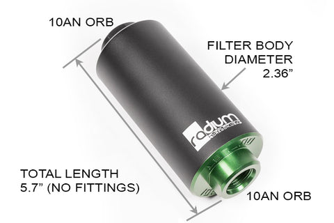 Radium Engineering 6 Micron Microglass Fuel Filter Radium Engineering 6 Micron Microglass Fuel Filter