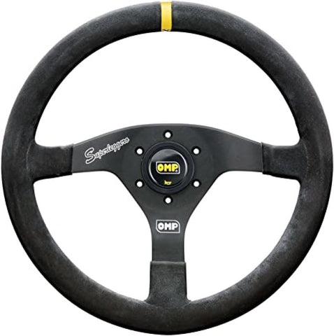 OMP Velocita Superleggero Suede Leather 350mm Diameter Steering Wheel Black OMP Velocita Superleggero Suede Leather 350mm Diameter Steering Wheel Black