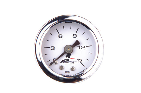 Aeromotive 0-15 PSI Fuel Pressure Gauge Aeromotive 0-15 PSI Fuel Pressure Gauge