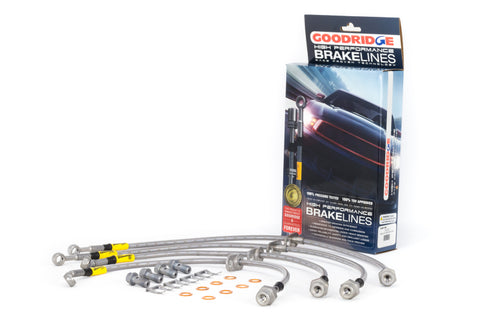Goodridge 2012-2015 Honda Civic (Si Models) / 2013-2015 Acura ILX 2.4L Lrg Disc SS Brake Lines Goodridge 2012-2015 Honda Civic (Si Models) / 2013-2015 Acura ILX 2.4L Lrg Disc SS Brake Lines