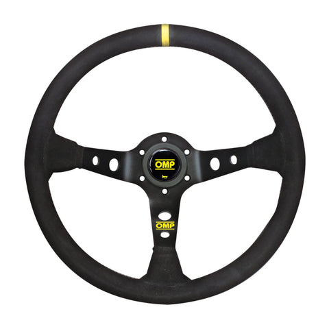 OMP Corsica Steering Wheel/3 Black Dish Spokes/ - Small Suede (Black) OMP Corsica Steering Wheel/3 Black Dish Spokes/ - Small Suede (Black)