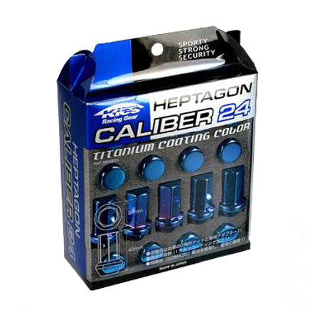 Project Kics Heptagon Caliber 24 Lug Nut Set Project Kics Heptagon Caliber 24 Lug Nut Set