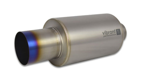 Vibrant Titanium Muffler w/Straight Cut Burnt Tip Vibrant Titanium Muffler w/Straight Cut Burnt Tip