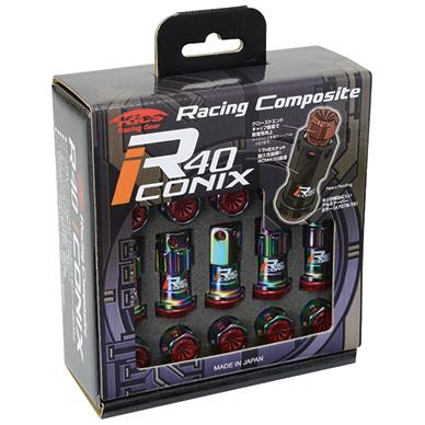 Project Kics R40 Iconix Extended Lug Nuts With Locks - Neo Chrono M12x1.50 Project Kics R40 Iconix Extended Lug Nuts With Locks - Neo Chrono M12x1.50