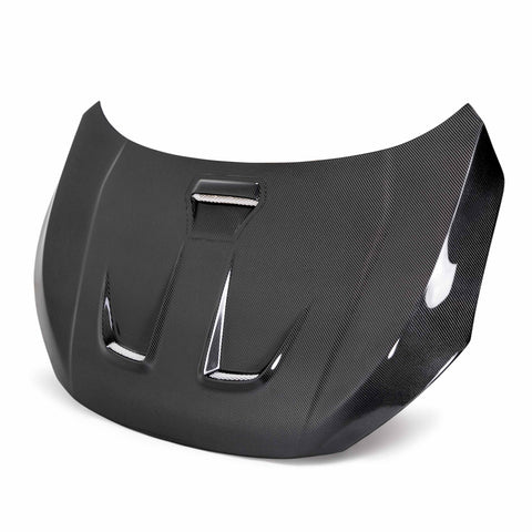 Seibon 2016-2017 Honda Civic Coupe/Sedan/Hatchback MR-Style Carbon Fiber Hood Seibon 2016-2017 Honda Civic Coupe/Sedan/Hatchback MR-Style Carbon Fiber Hood