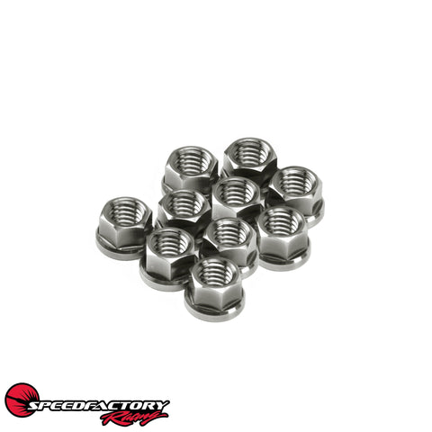 SpeedFactory Racing Titanium M8 x 1.25MM 6-Point Nuts Only (10-Pack) SpeedFactory Racing Titanium M8 x 1.25MM 6-Point Nuts Only (10-Pack)