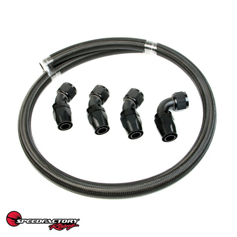 SpeedFactory Racing Tucked Radiator -16 AN Hose and Fitting Kit For K / J-Series SpeedFactory Racing Tucked Radiator -16 AN Hose and Fitting Kit For K / J-Series