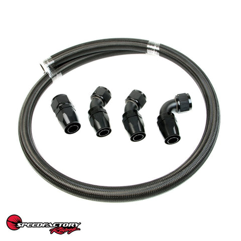 SpeedFactory Racing Universal Race Radiator -16 AN Hose and Fitting Kit For B / D / F / H / K / J-Series SpeedFactory Racing Universal Race Radiator -16 AN Hose and Fitting Kit For B / D / F / H / K / J-Series