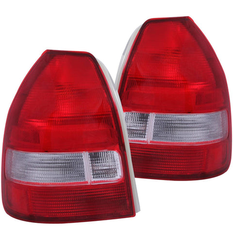 1996-2000 Honda Civic Hatchback Taillights 50/50 1996-2000 Honda Civic Hatchback Taillights 50/50