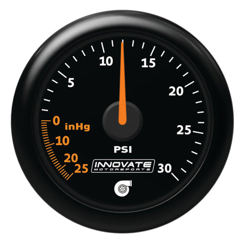 Innovate MTX Analog 30 PSI Vacuum/Boost Gauge Kit - Black Innovate MTX Analog 30 PSI Vacuum/Boost Gauge Kit - Black