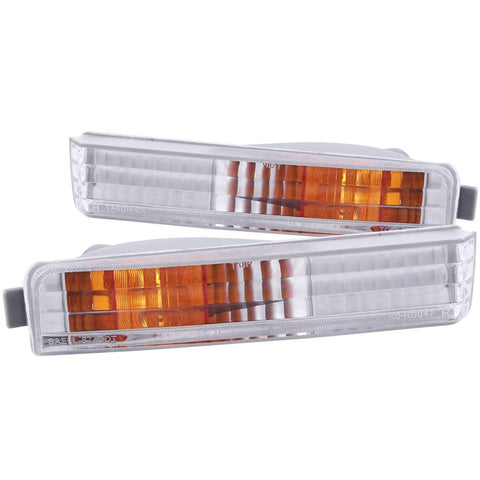1990-1991 Honda Accord Parking/Signal Lights Chrome Clear 1990-1991 Honda Accord Parking/Signal Lights Chrome Clear