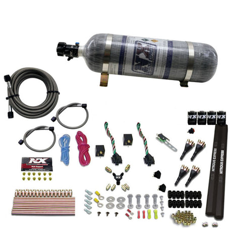 Nitrous Express 4 Cyl SX2 Nozzle Nitrous Kit (100-300HP Nitrous Express 4 Cyl SX2 Nozzle Nitrous Kit (100-300HP