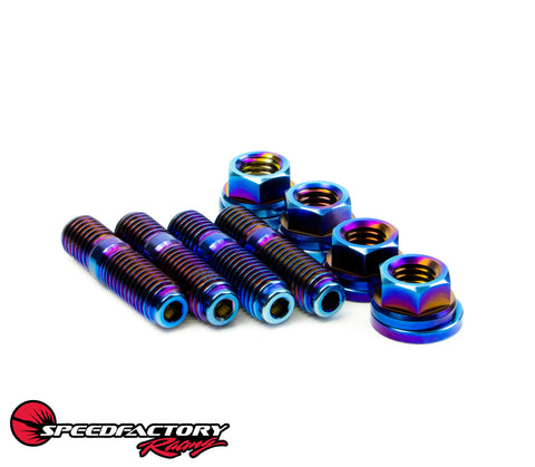 SpeedFactory Racing Titanium Turbo to Manifold Stud Kit – 4pc SpeedFactory Racing Titanium Turbo to Manifold Stud Kit – 4pc