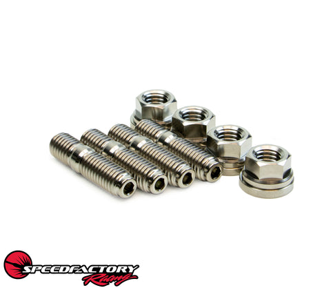 SpeedFactory Racing Titanium Turbo to Manifold Stud Kit – 4pc SpeedFactory Racing Titanium Turbo to Manifold Stud Kit – 4pc