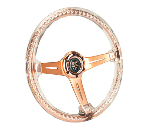 NRG- MATSURI ACRYLIC STEERING WHEEL ROSE GOLD NRG- MATSURI ACRYLIC STEERING WHEEL ROSE GOLD