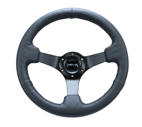 NRG 330MM DEEP DISH STEERING WHEEL LEATHER NRG 330MM DEEP DISH STEERING WHEEL LEATHER