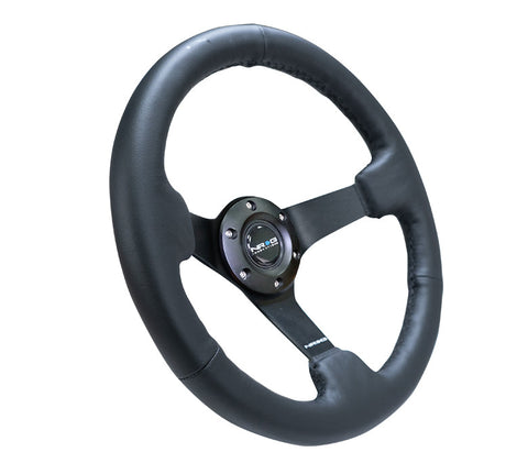 NRG 330MM DEEP DISH STEERING WHEEL LEATHER NRG 330MM DEEP DISH STEERING WHEEL LEATHER