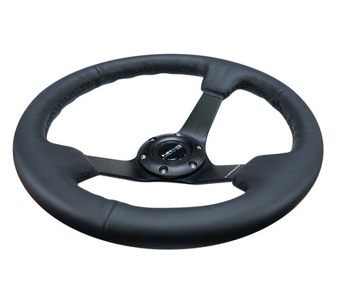 NRG 330MM DEEP DISH STEERING WHEEL LEATHER NRG 330MM DEEP DISH STEERING WHEEL LEATHER