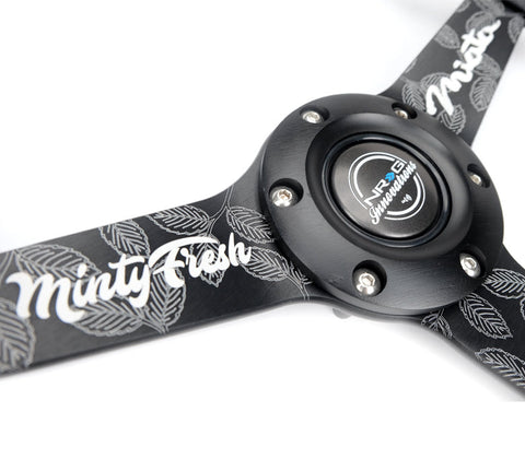 NRG 350MM FLAT STEERING WHEEL LEATHER NRG 350MM FLAT STEERING WHEEL LEATHER