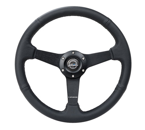 NRG 350MM FLAT STEERING WHEEL LEATHER NRG 350MM FLAT STEERING WHEEL LEATHER