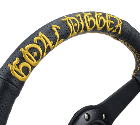 NRG 350MM FLAT STEERING WHEEL LEATHER NRG 350MM FLAT STEERING WHEEL LEATHER