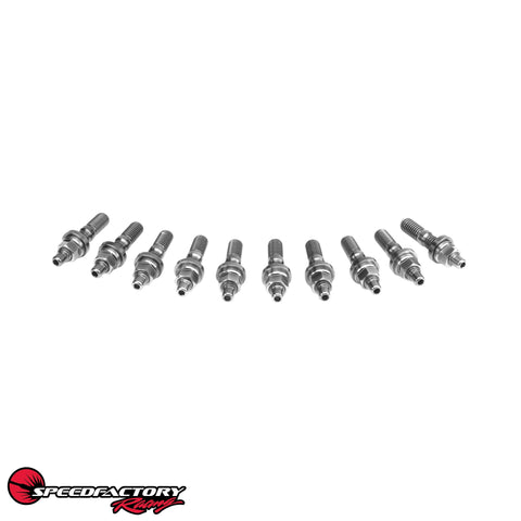 SpeedFactory Racing Titanium Intake/Exhaust Manifold Stud Kit w/ 6-Point Nuts (10 Piece) SpeedFactory Racing Titanium Intake/Exhaust Manifold Stud Kit w/ 6-Point Nuts (10 Piece)