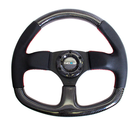 NRG CARBON FIBER STEERING WHEEL FLAT BOTTOM NRG CARBON FIBER STEERING WHEEL FLAT BOTTOM