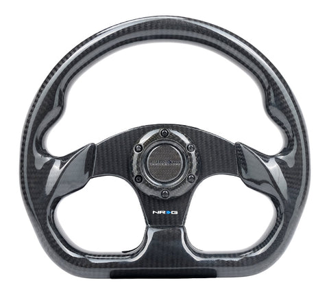 NRG CARBON FIBER STEERING WHEEL FLAT BOTTOM NRG CARBON FIBER STEERING WHEEL FLAT BOTTOM