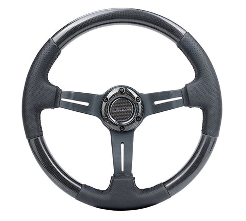 NRG CARBON FIBER STEERING WHEEL 1.5" DEEP DISH NRG CARBON FIBER STEERING WHEEL 1.5" DEEP DISH