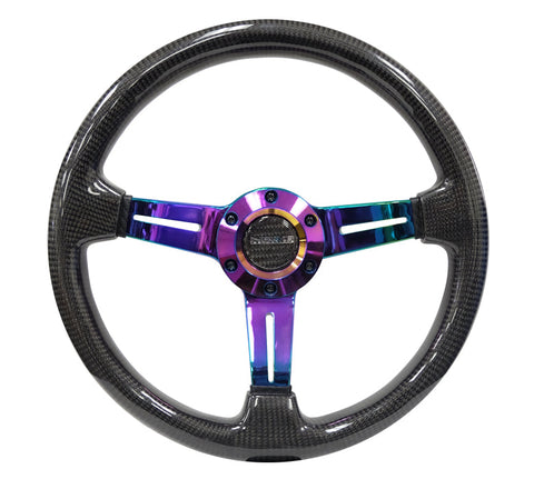 NRG CARBON FIBER STEERING WHEEL 1.5" DEEP DISH NRG CARBON FIBER STEERING WHEEL 1.5" DEEP DISH