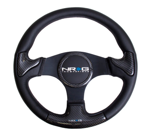NRG CARBON FIBER STEERING WHEEL 350MM RUBBER HORN NRG CARBON FIBER STEERING WHEEL 350MM RUBBER HORN