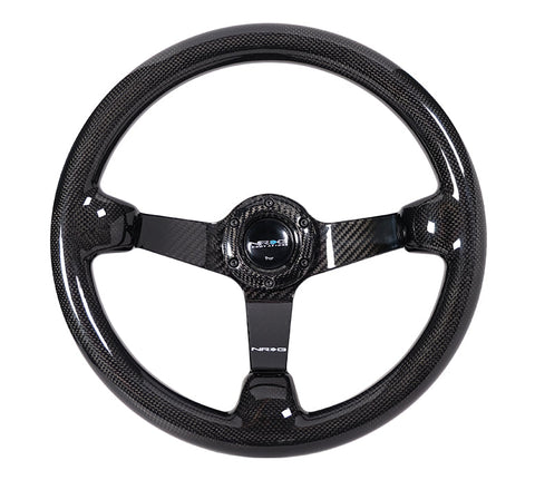 NRG CARBON FIBER STEERING WHEEL 350MM DEEP DISH NRG CARBON FIBER STEERING WHEEL 350MM DEEP DISH