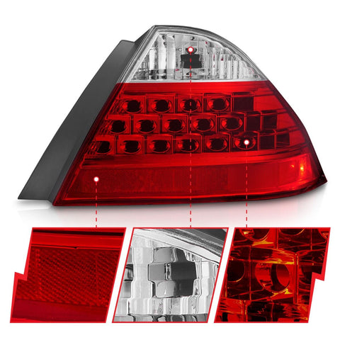 2006-2007 Honda Accord Taillights 50/50 2006-2007 Honda Accord Taillights 50/50