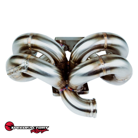 SpeedFactory Racing A/C Compatible Ram Horn Turbo Manifold SpeedFactory Racing A/C Compatible Ram Horn Turbo Manifold