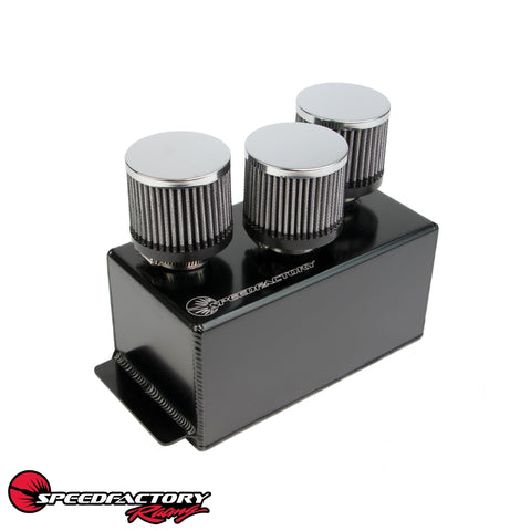 SpeedFactory Racing 3-Filter Oil Catch Can - Black Edition SpeedFactory Racing 3-Filter Oil Catch Can - Black Edition