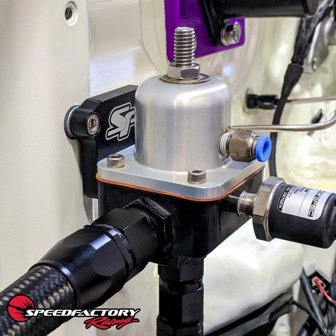 SpeedFactory Racing Billet Weldon Fuel Pressure Regulator Mounting Bracket SpeedFactory Racing Billet Weldon Fuel Pressure Regulator Mounting Bracket