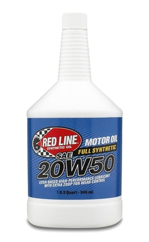 Red Line 20W50 Motor Oil - Quart Red Line 20W50 Motor Oil - Quart