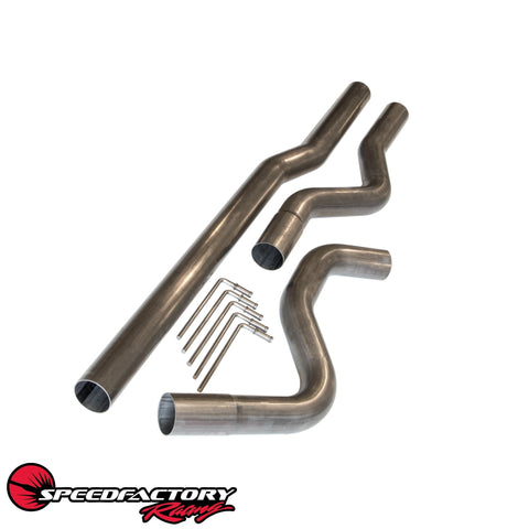 SpeedFactory Racing 3" Stainless Steel Mandrel Bent Cat-Back Exhaust Piping Kit SpeedFactory Racing 3" Stainless Steel Mandrel Bent Cat-Back Exhaust Piping Kit