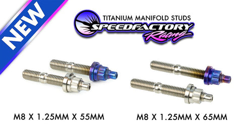 SpeedFactory Racing Titanium Stud Kit - M8x1.25 10pcs - Extended Lengths SpeedFactory Racing Titanium Stud Kit - M8x1.25 10pcs - Extended Lengths