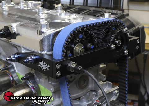 SpeedFactory Racing B-Series Mechanical Fuel Pump & Cam Trigger Combo Bracket SpeedFactory Racing B-Series Mechanical Fuel Pump & Cam Trigger Combo Bracket