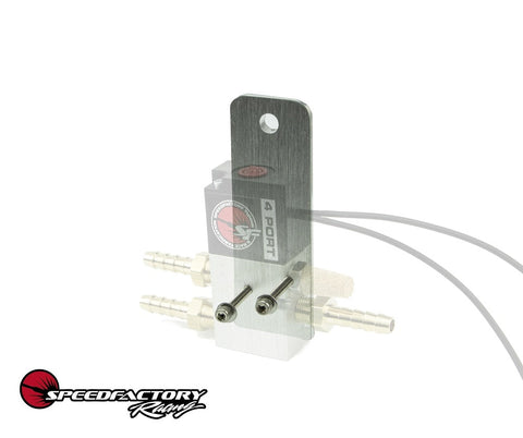 SpeedFactory Racing 4-Port Boost Control Solenoid Mounting Bracket with Hardware SpeedFactory Racing 4-Port Boost Control Solenoid Mounting Bracket with Hardware