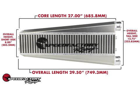 SpeedFactory Racing Vertical Flow Intercooler (K-Series, 800HP) SpeedFactory Racing Vertical Flow Intercooler (K-Series, 800HP)