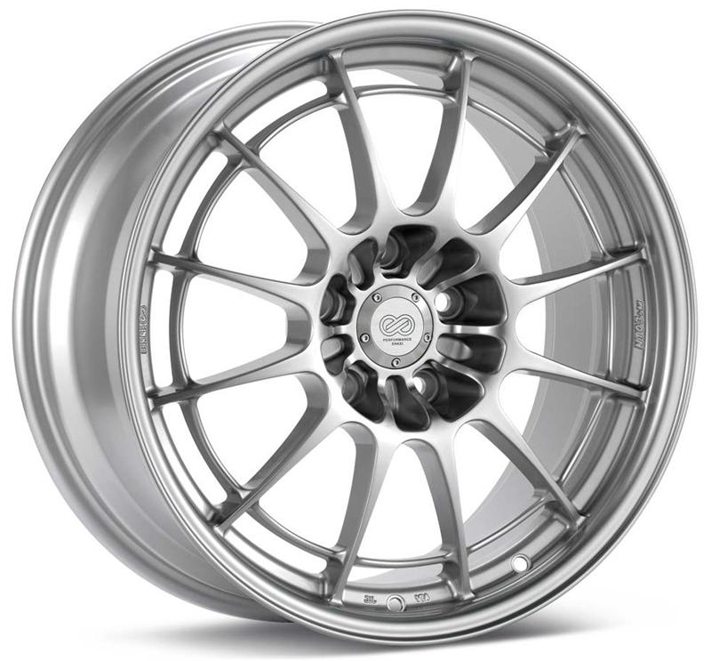 Enkei NT03+M 18x10.5 5x114.3 30mm Offset 72.6mm Bore Silver Wheel