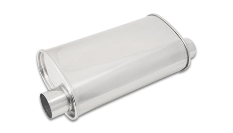 Vibrant StreetPower Oval Muffler 5in x 9in x 15in - (Offset-Offset Same Side)