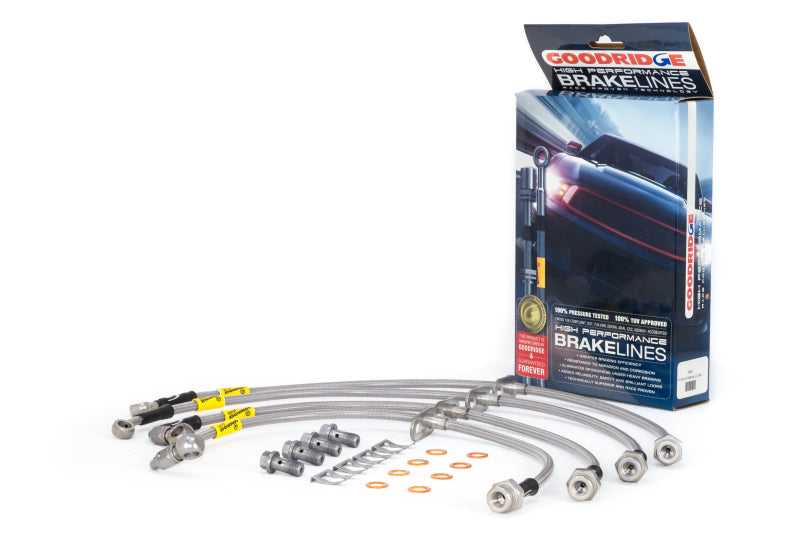 Goodridge 2017-2018 Honda Civic (Base/LX/EX) SS Brake Lines