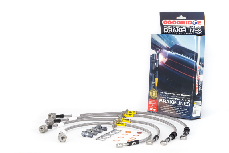 Goodridge 2017-2018 Honda Civic (Si Model Only) SS Brake Line Kit