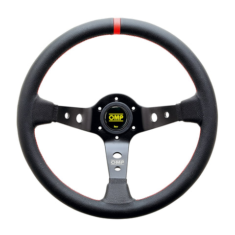 OMP Corsica Racing Steering Wheels 350mm - Black/Red